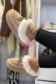 Teplé semišové topánky VILENA