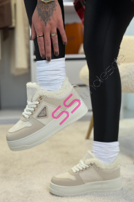 Platformové teddy tenisky KLARYSA