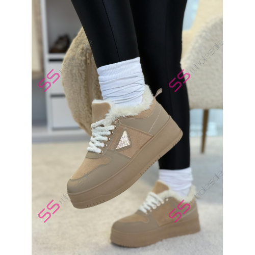 Platformové teddy tenisky KLARYSA-