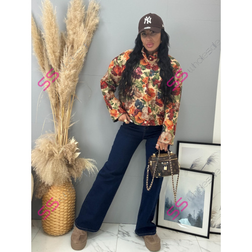 Kvetovaná bomber bunda RAHILA