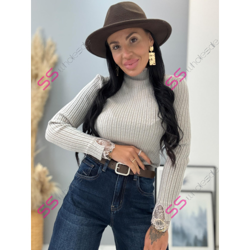 Dámsky rolák s čipkou MEGGY