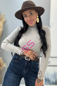 Dámsky rolák s čipkou MEGGY