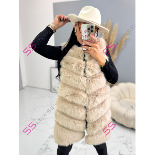 Kožená vesta s kožušinou PENNIA