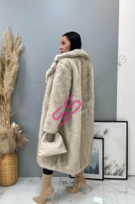 Kožušinová bunda s opaskom MIRANA