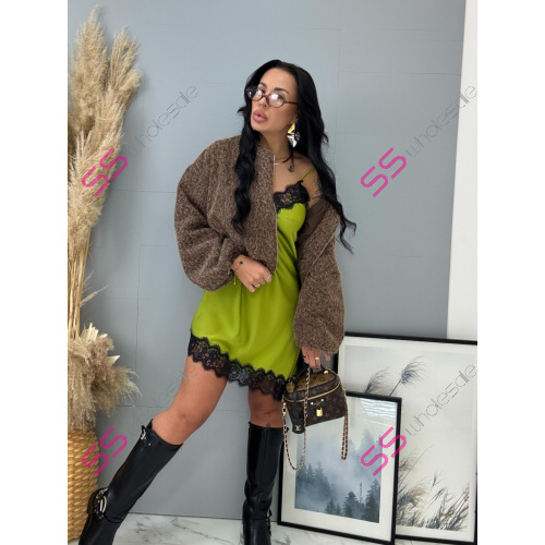 Saténové šaty so čipkou LAYLAH