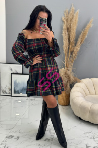 Kárované šaty ELSY+