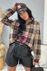 Koženkové šortky s opaskom KENNA+