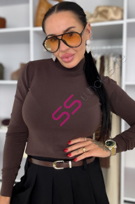 Rolákový basic pulóver JORENA