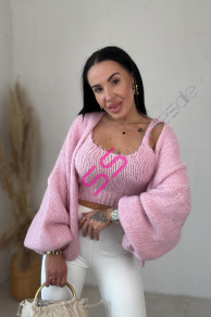 Pletený dvojdielny set – top a kardigán LINESA