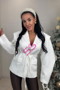 Módne sako s vypchávkami FABIANA