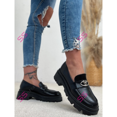 Čierne mokasíny EFORA