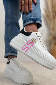 Platformové tenisky so zlatými detailmi AGATHA-