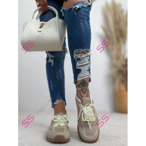 Tenisky zdobené korálkami COREY