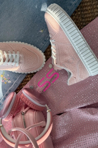 Platformové tenisky zdobené kamienkami BREDA