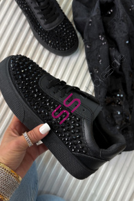 Platformové tenisky zdobené kamienkami ALATIA