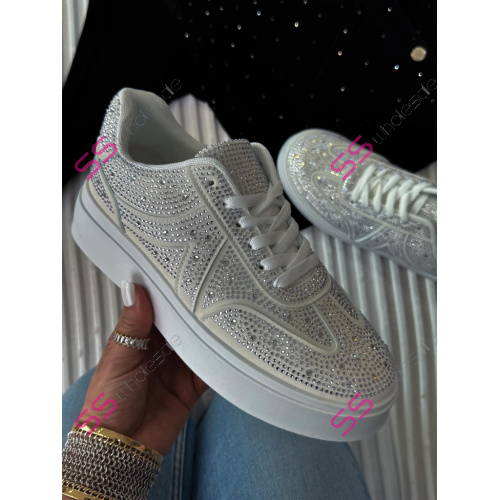 Platformové tenisky zdobené kamienkami VIANNA-