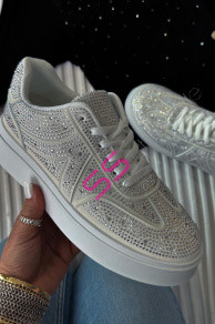 Platformové tenisky zdobené kamienkami VIANNA-