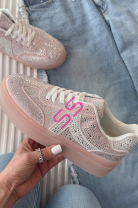 Platformové tenisky zdobené kamienkami VIANNA