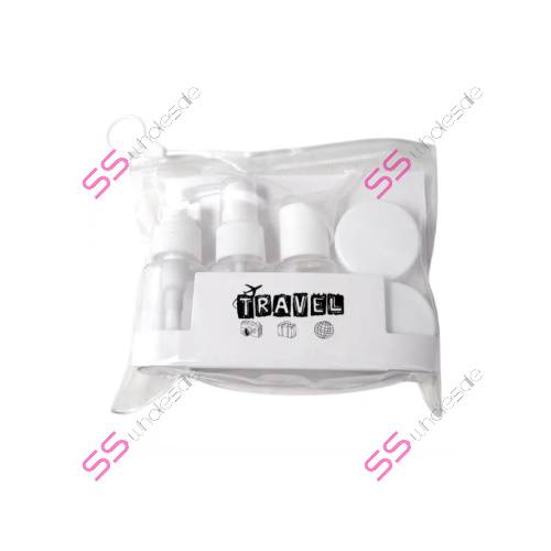 Sada fľaštičiek na kozmetiku na cestovanie, transparentná