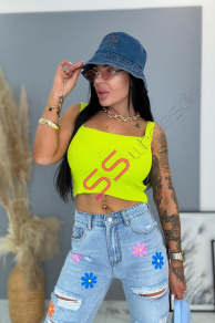 Pletený crop top TYNA+