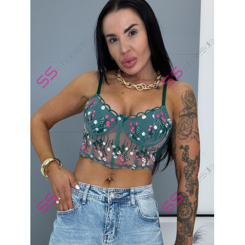 Vyšívaný bralette top DORINTA