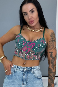 Vyšívaný bralette top DORINTA