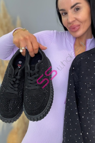 Platformové tenisky zdobené kamienkami BREDA