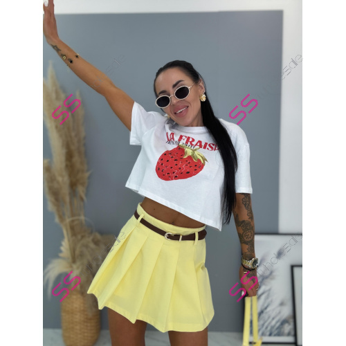 Crop-tričko s potlačou JARKA