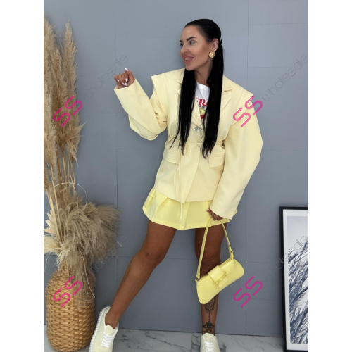 Módne sako s vypchávkami FABIANA