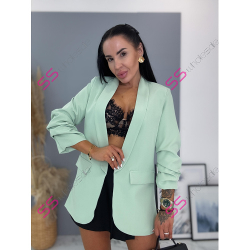 Mentolové dámske sako LILLA