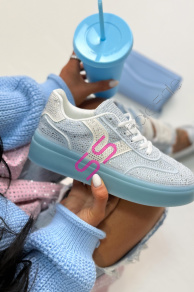 Platformové tenisky zdobené kamienkami CHILA