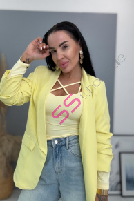 Žlté dámske sako LILLA