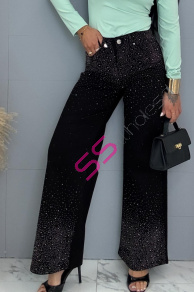 Vysokopásové wide leg rifle s kamienkami