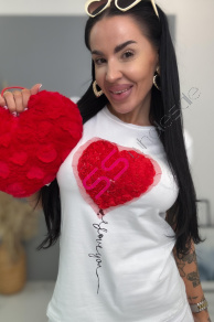 3D tričko so srdiečkom LOVERY