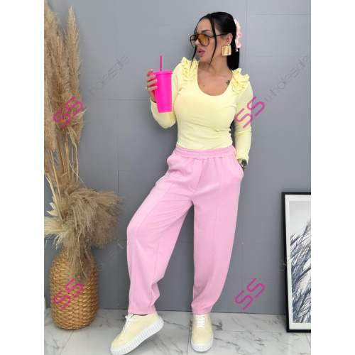 Balónové športové nohavice s gumeným pásom PINKY