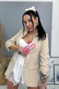 Béžové dámske sako LILLA