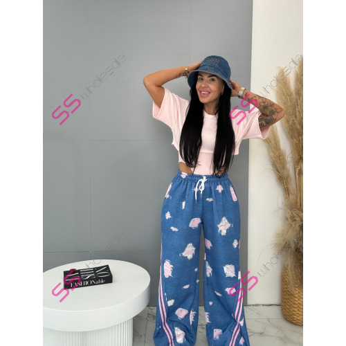 Palazzo nohavice s gumeným pásom ZUNA