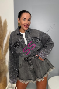 Denim šortky CYNTHIA