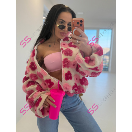Kvetinová bomber bunda FLORA