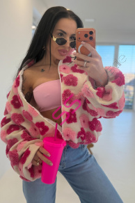 Kvetinová bomber bunda FLORA