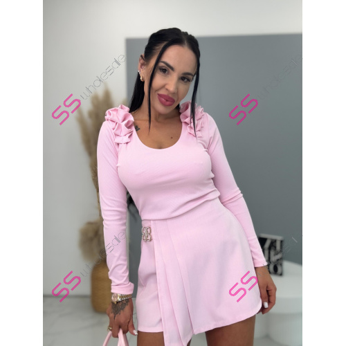 Dámsky skort so zlatou ozdobou CALEDA