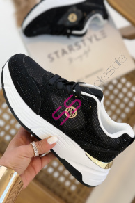 Platformové tenisky zdobené kamienkami CATIA