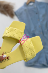 Žlté dámske šľapky SOUL