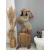 Denim overal s leopardím vzorom Jungle
