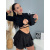 Tenisová skort sukňa s gumeným pásom SERVEA