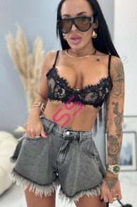 Denim šortky CYNTHIA