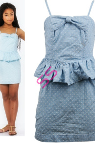 Dievčenské bodkované šaty*